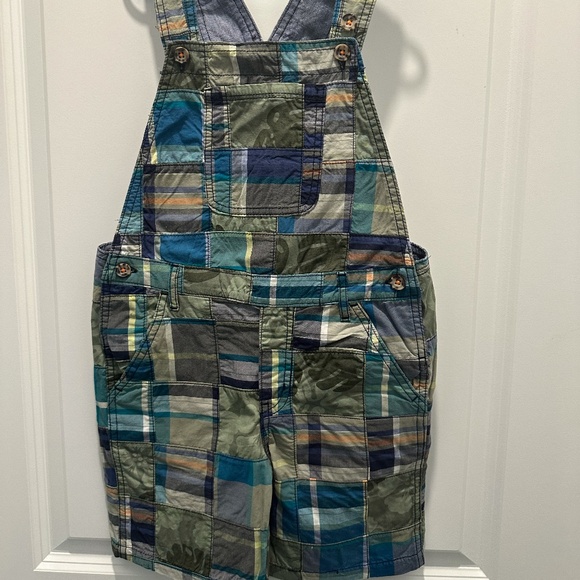 Gymboree Other - Gymboree plaid overalls
